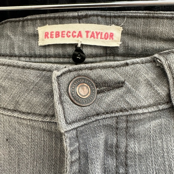 Rebecca Taylor EUC size 4 skinny cropped jeans - Picture 5 of 6